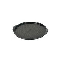 Emile Henry 37cm Ceramic Ridged Pizza Stone Baking Tray Traditional Charcoal