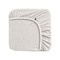 Ergopouch Bedding Organic Cotton 80cm Fitted Sheet TOG 0.2 Basinette Grey Marle