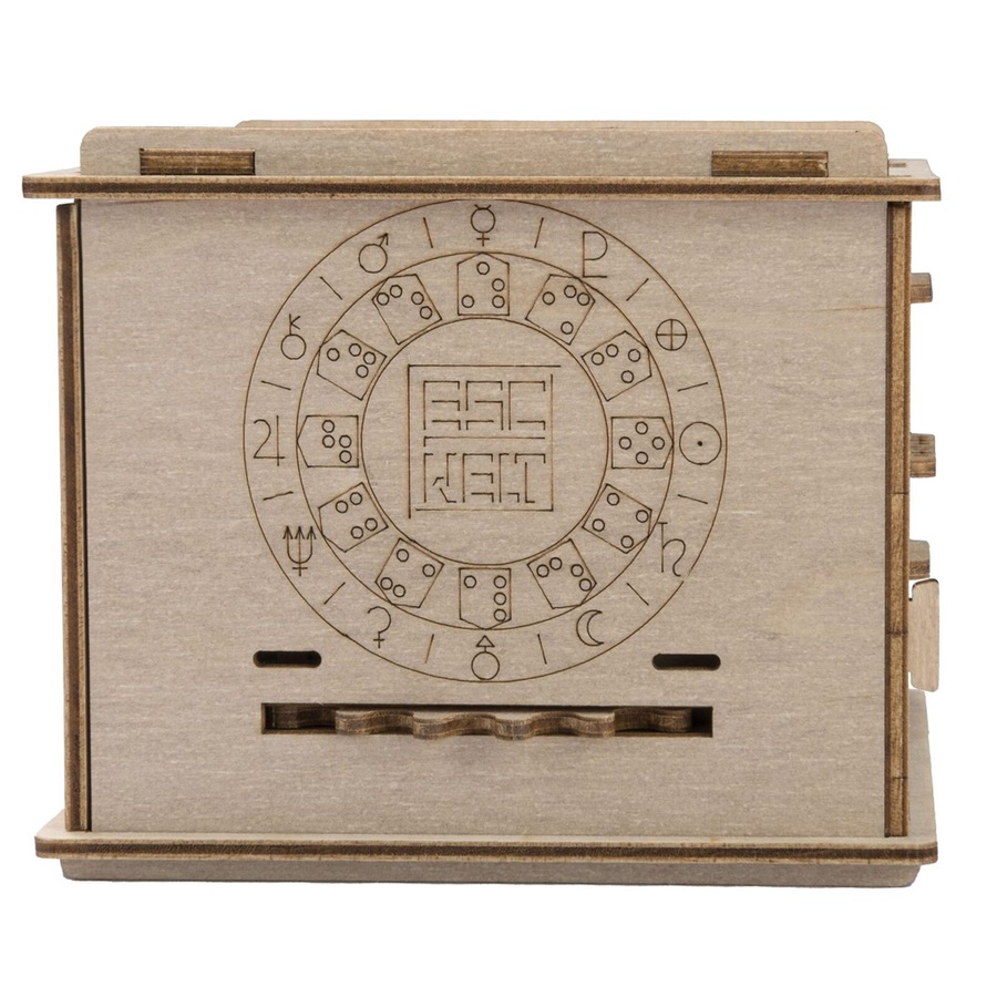 Escape Welt Spacebox Wooden 3D Puzzle Box Kids Challenge/Solving Mystery Toy