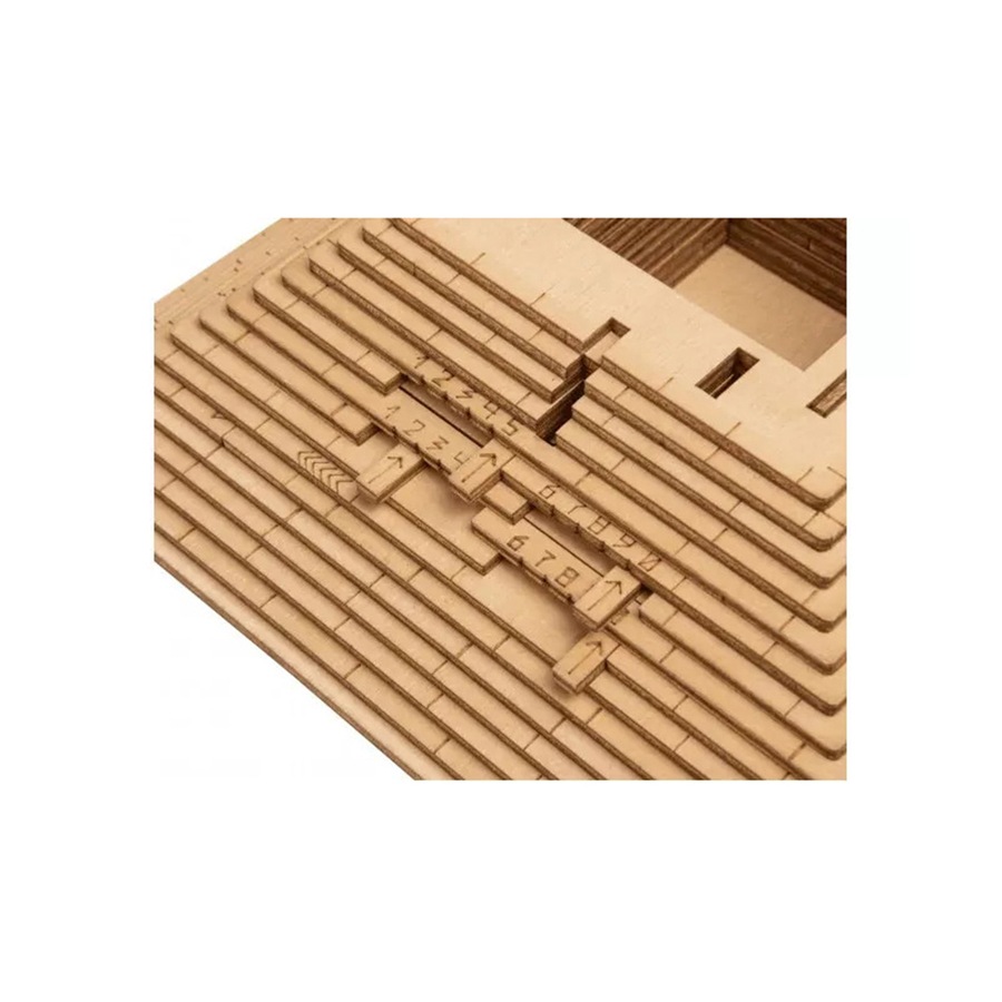 Escape Welt Wooden Quest Pyramid Constructor 3D Puzzle Kids Solving Game Toy