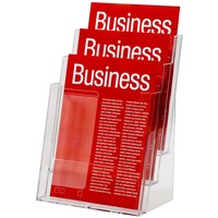 Esselte 23cm A4 3 Tier Counter Brochure/Flyers Display Holder/Case f/ Store