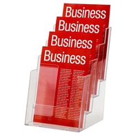 Esselte 4 Tier A5 Brochure Holder Catalogue/Pamphlet/Flyer Display Free Stand