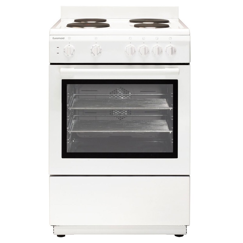 Buy Euromaid 60cm/77L Freestanding Electric Oven w/ Solid 4Burner