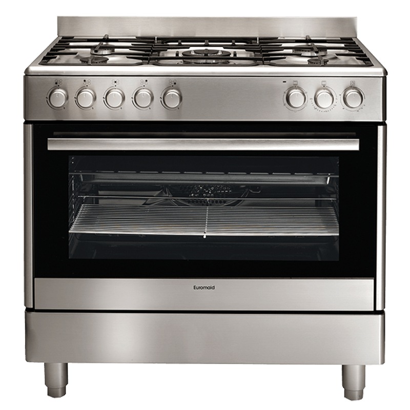 Buy Euromaid 90cm Freestanding 113L Fan Forced Electric Oven/Gas