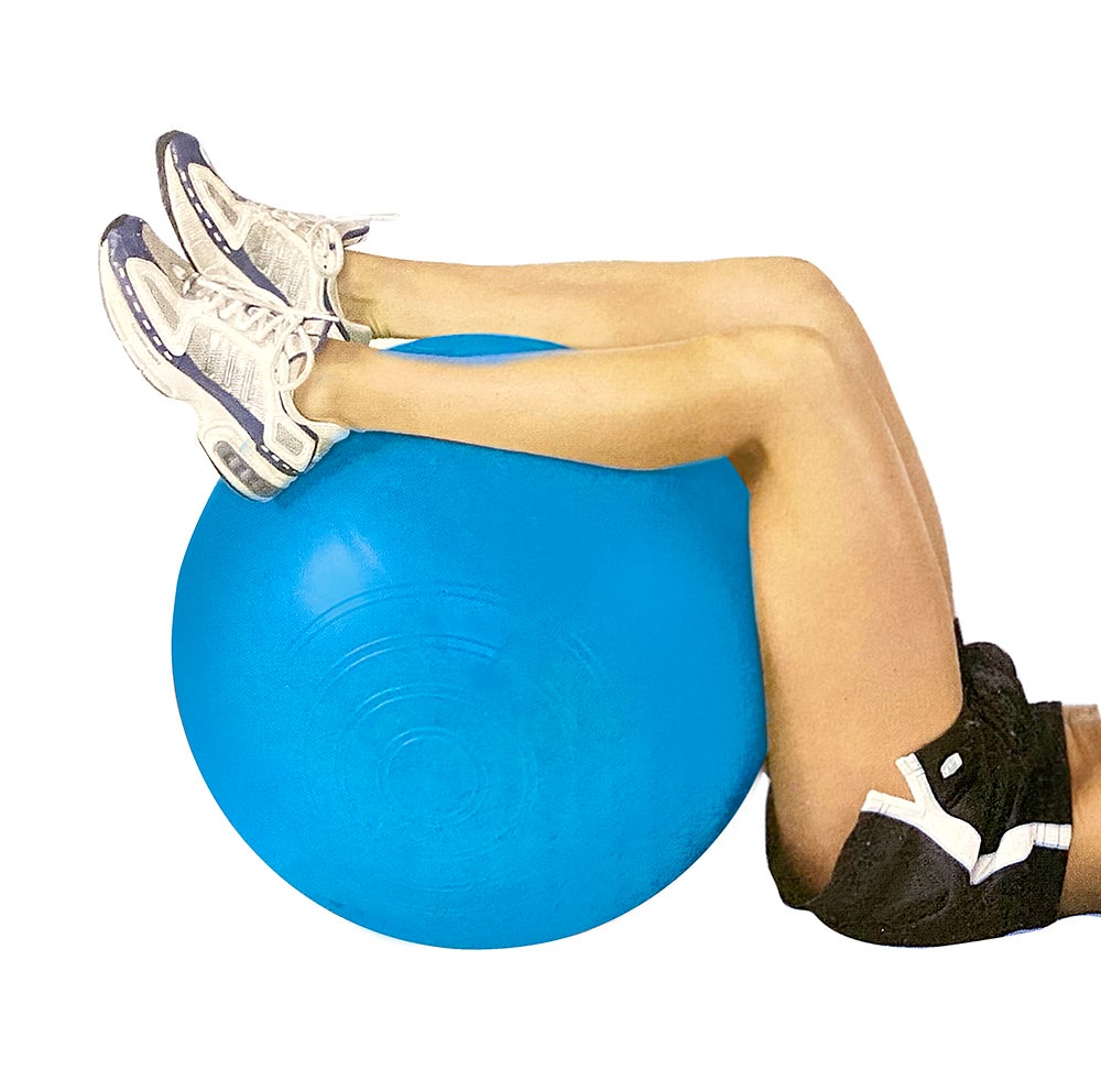 Exercise Fitness 65cm Fit Ball/Inflatable/Pilates/Yoga/Crossfit/Gym w/Pump Blue