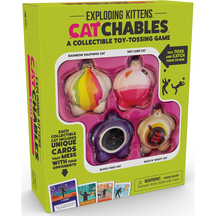 Buy Exploding Kittens Catchables Core 4-Squishy Toy Tossing/Catching ...