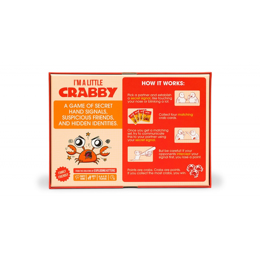 Exploding Kittens I'm A Little Crabby Party Card Game Family Kids/Children 7y+