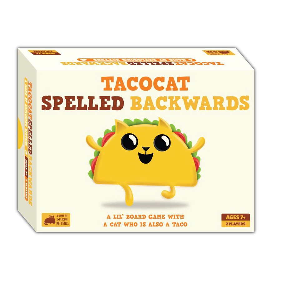 Exploding Kittens Tacocat Spelled Backwards Party Board Game Kids/Children 7y+
