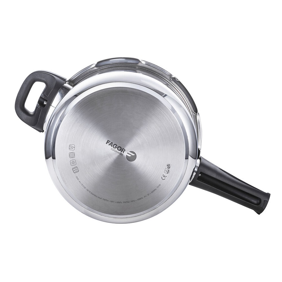 Fagor Duo 6L Stainless Steel Pressure Cooker Kitchen Stovetop Cookware Silver