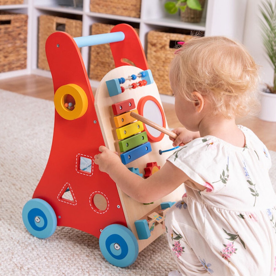 Fat Brain Toy Co. Busy Baby Deluxe Walker 20" Toddler/Childrens/Kids Toy 18m+