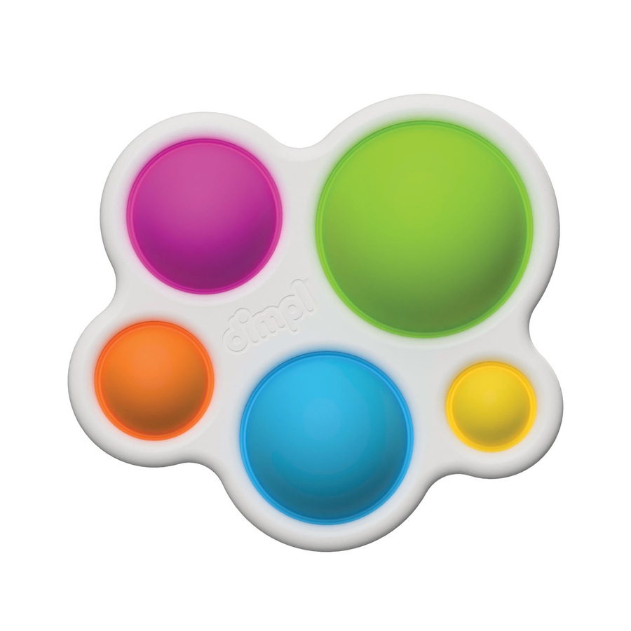 Fat Brain Toy Co Dimpl for 10m-24m Babies/Infants Colour Pop Sensory Bubble Toy