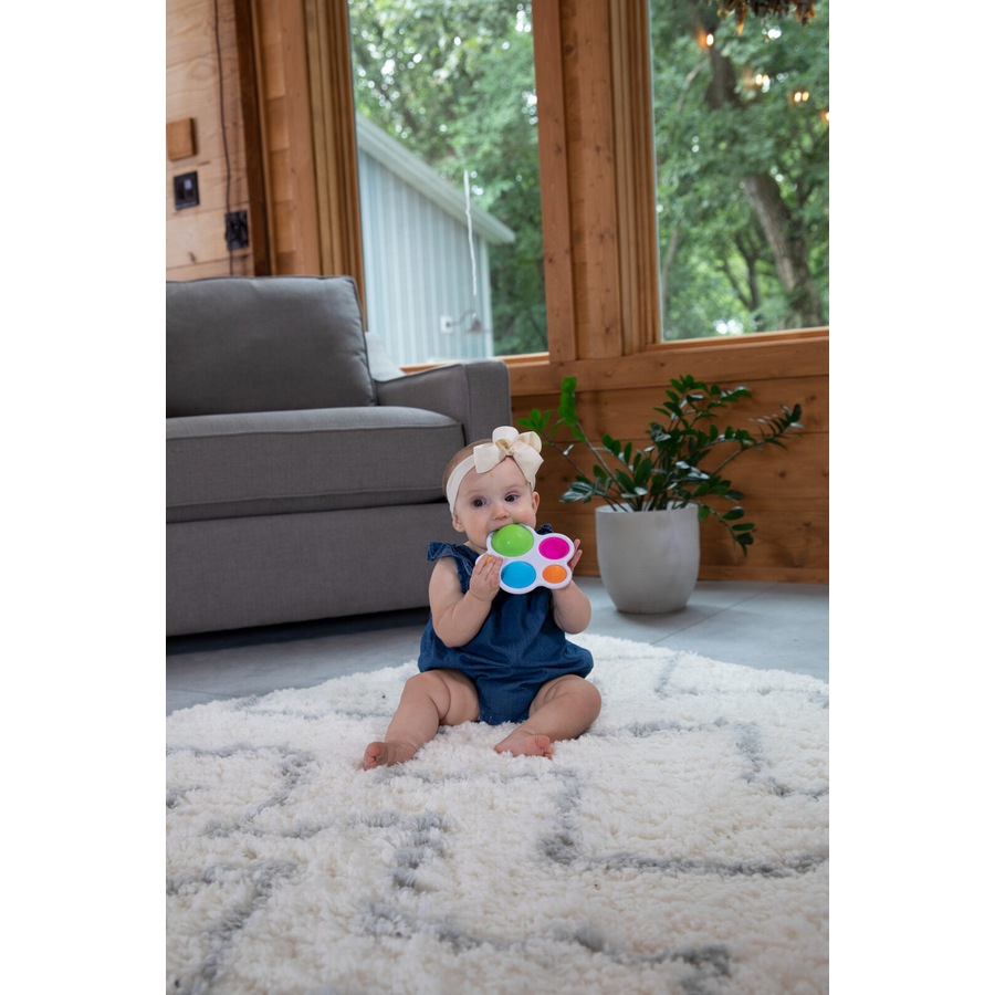 Fat Brain Toy Co Dimpl for 10m-24m Babies/Infants Colour Pop Sensory Bubble Toy