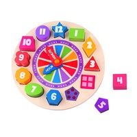 Fat Brain Toy Co. What Time Is It? Glow-In-The-Dark Clock Puzzle Kids Toy 3y+