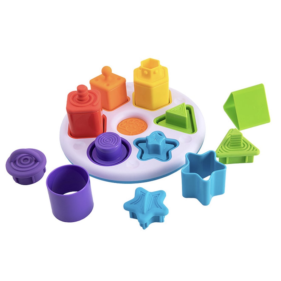 Fat Brain Toys Co 23cm Plugzy Shape & Colour Kids Activity Sensory Play Toy 10m+