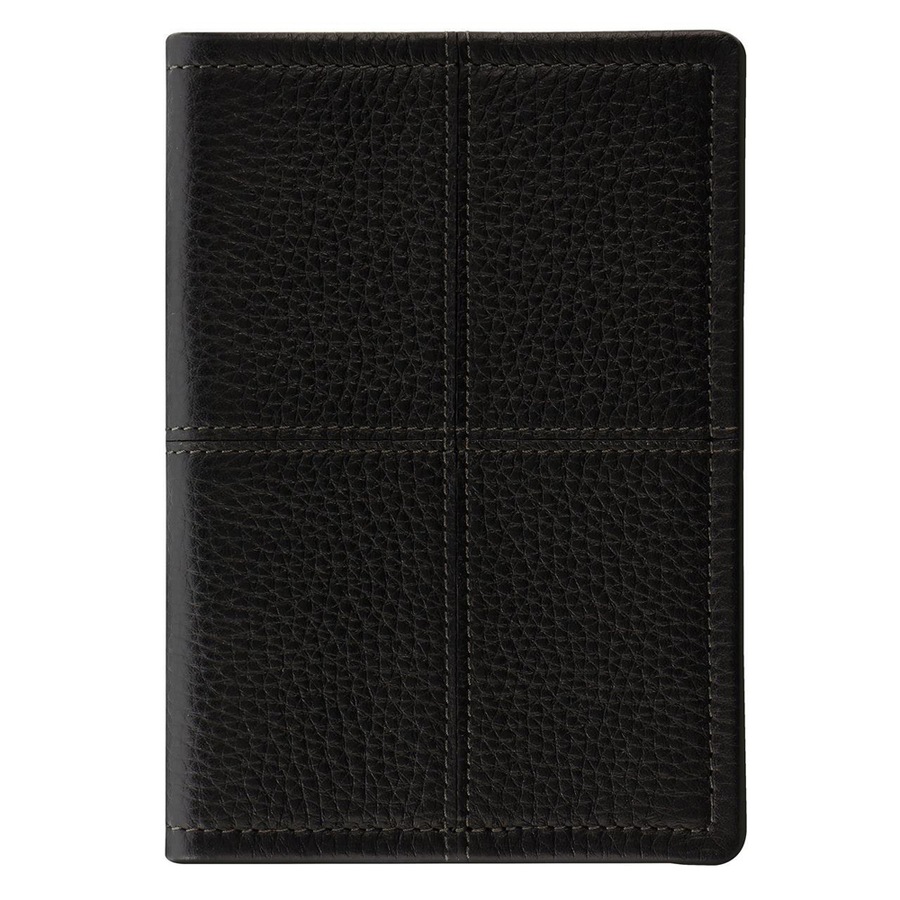 Filofax Classic Stitch Soft Passport Holder Cover Case Travel Accessory Black