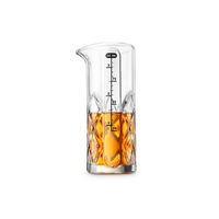 Final Touch 100ml/3.4oz Yarai Glass Party Cocktail Mixing Jigger in Gift Box