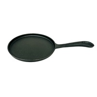 Fissman Cast Iron 22cm Crepe Pan Non-Stick Cook/Bake Kitchen Cookware Black