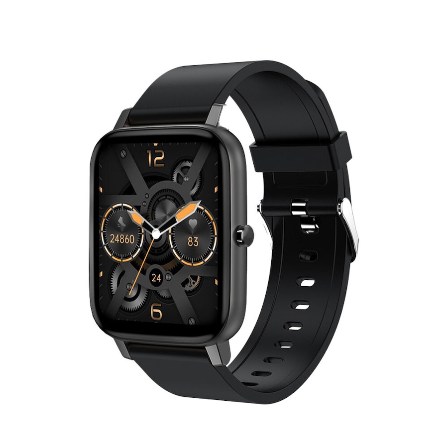 FitSmart Multi Function Bluetooth Wireless Android/IOS Smartwatch 43mm Black