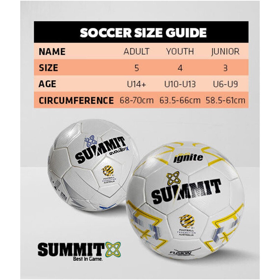 Football Australia Summit Advance 3.0 Durable Football Soccer Ball Size 5 Navy