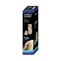 Formula Sports Wooden Tumble Tower Game Kids/Family Blocks Fun Play Toy 5+