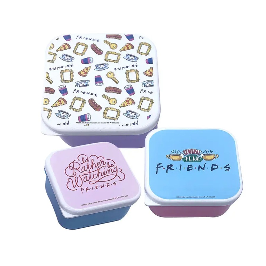 Friends Showbag 22 Badges/Bracelet Cutlery/Handbag/Nail Files/Notebook/Snack Box
