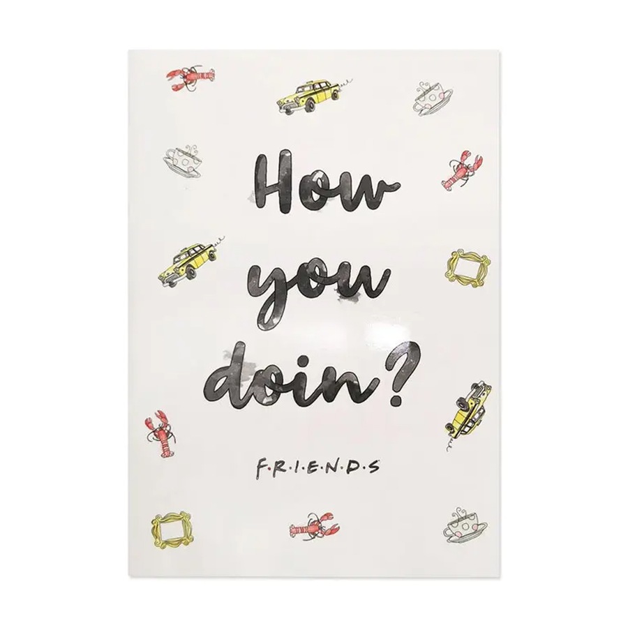 Friends Showbag 22 Badges/Bracelet Cutlery/Handbag/Nail Files/Notebook/Snack Box