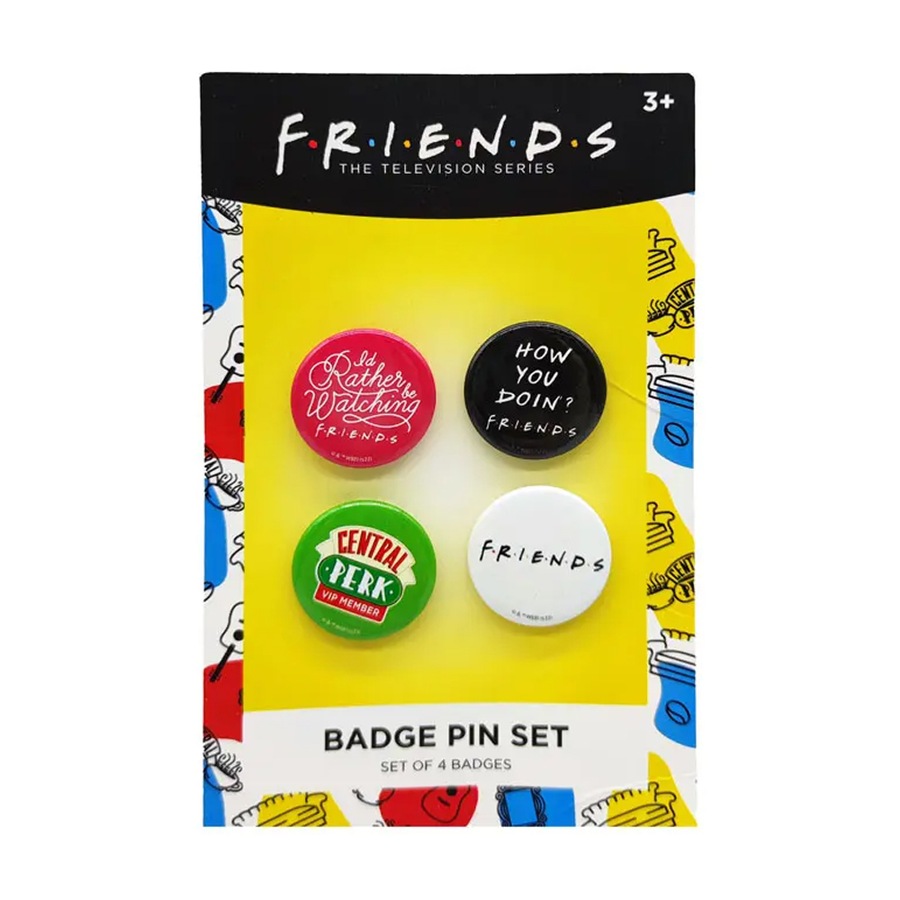 Friends Showbag 22 Badges/Bracelet Cutlery/Handbag/Nail Files/Notebook/Snack Box