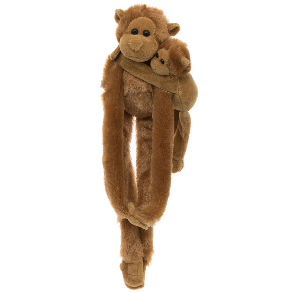 Fumfings Animal Orangutan w/ Baby 60cm Soft Plush Monkey Stuffed Toy Baby/Infant