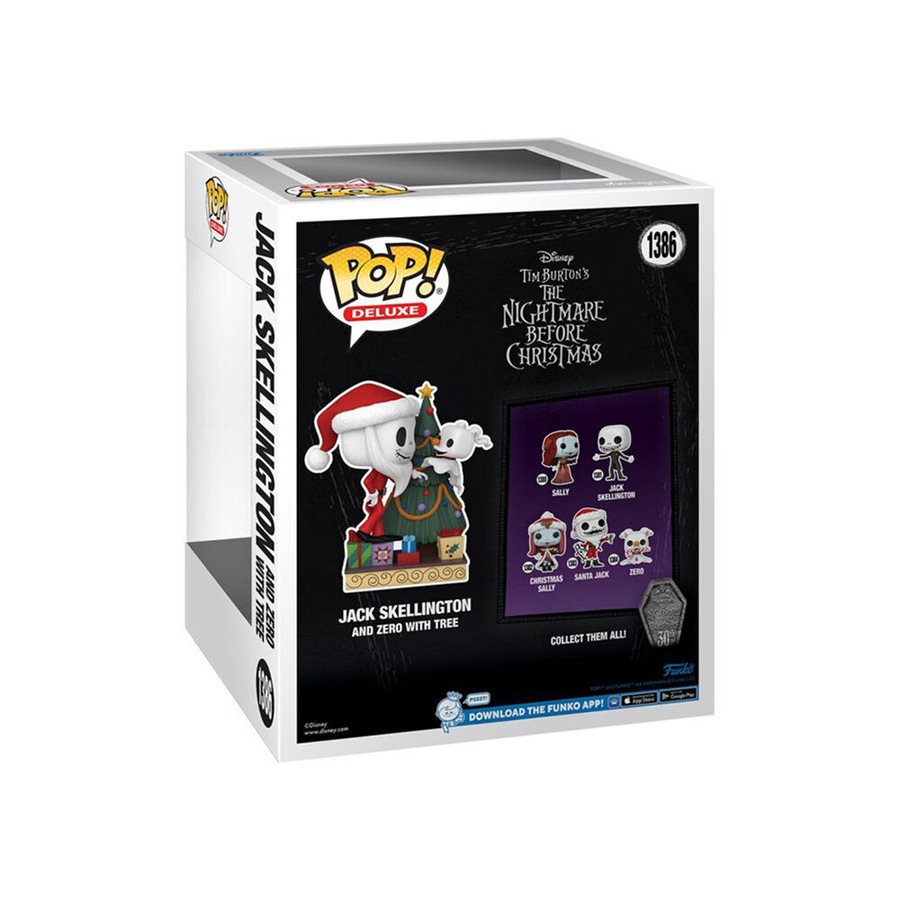 Nightmare Before Christmas 30th Anniv Jack & Zero w/ Tree Pop! Deluxe Toy