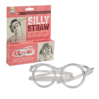 Funtime Reusable Silly Straw Kids/Children Fun Party Drinking Eye Glasses 3y+
