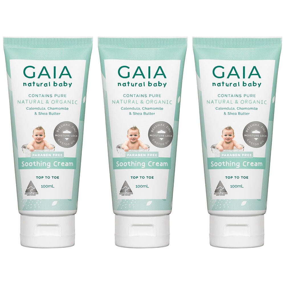 Gaia 300ml Organic Baby/Infant/Toddlers Soothing Cream/Lotion Vegan Friendly