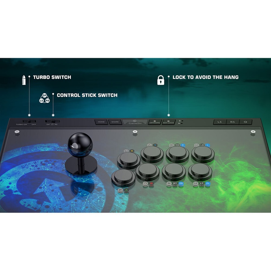 GameSir C2 Universal Gaming Arcade Fightstick/Joystick for Xbox/PS4/Switch/PC
