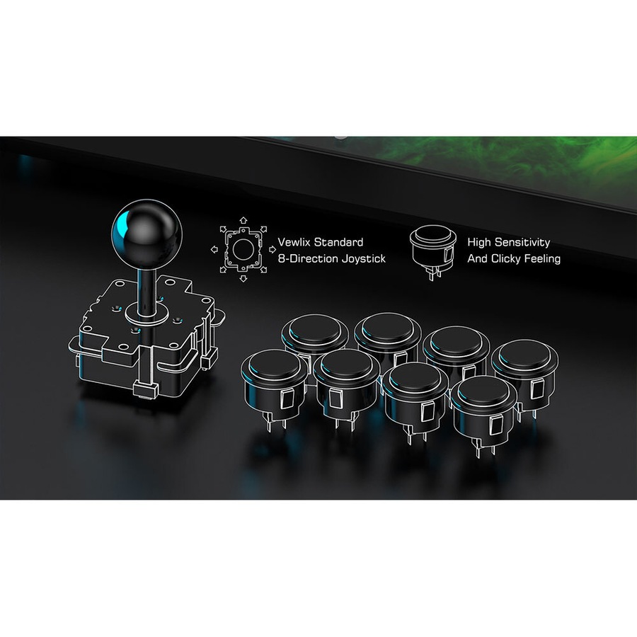 GameSir C2 Universal Gaming Arcade Fightstick/Joystick for Xbox/PS4/Switch/PC