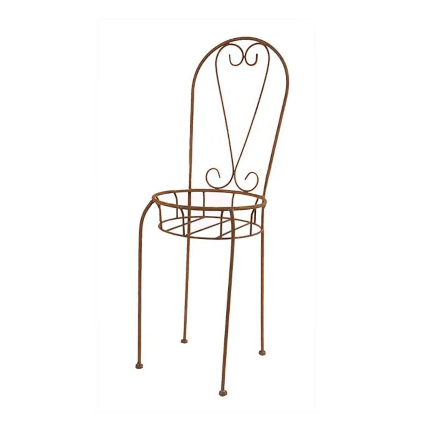 Garden Rust Metal 92cm Chair Planter Plant Holder Outdoor Yard/Patio Home Decor