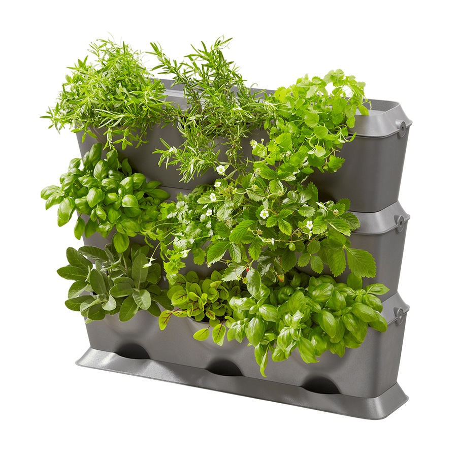 Gardena 13150-20 Basic Terrace/Balcony Vertical Planter Box Set Plants/Flowers