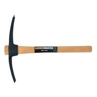 Gardenmaster Pick Mini Short Handle Garden Trenching/Excavating w/ Wood Handle