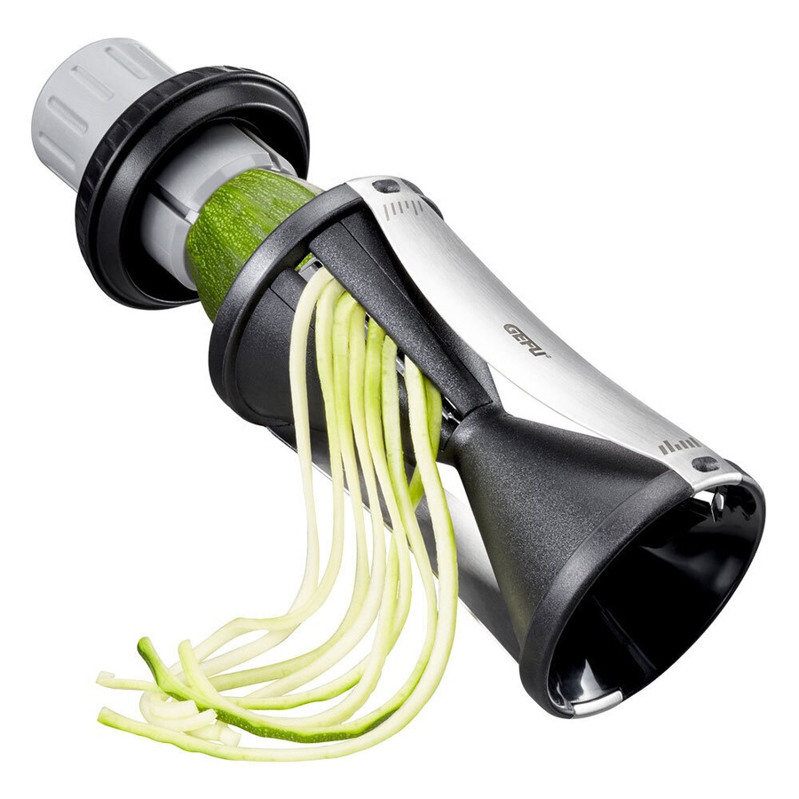 Gefu Spirelli Manual Kitchen Vegetable Pasta Spiral Slicer/Maker Veg Cutter BLK