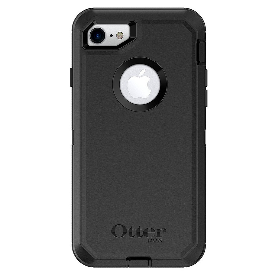 OtterBox Defender Tough Shockproof Case w/Screen Protector for iPhone 7/8 Black