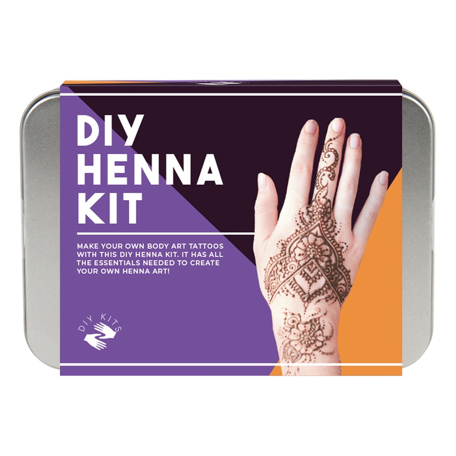Gift Republic DIY Henna Kit Body Art Temporary Tattoo w/ Stencils/Coloured Inks