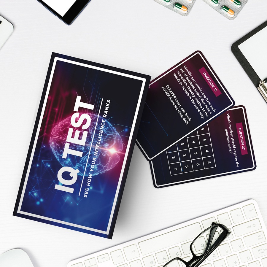 Buy Gift Republic IQ Test Cards Trivia Question Party Game Mind ...