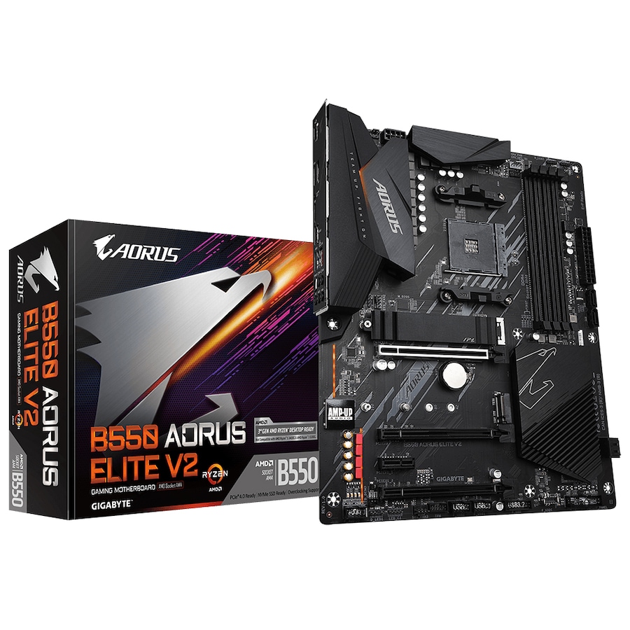 Gigabyte B550 Aorus Elite V2 Motherboard 3rd Gen AMD Ryzen DDR4 For CPU/Computer