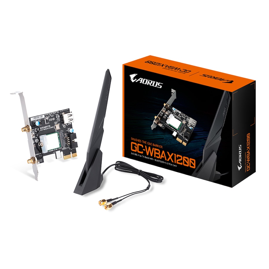 Gigabyte WBAX1200 Dual Band WiFi PCIe Bluetooth/Wireless Adapter Expansion Card