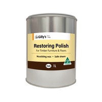 Gilly's 1L Dark Restoring Polish/Nourishing Wax For Timber Furniture/Floors