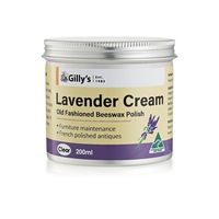 Gilly's 200ml Lavender Cream Light Beeswax Maintenance Polish For Furniture