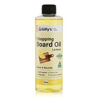Gilly's 250ml Food Safe Non Toxic Kitchen Chopping Board Rejuvenate Oil Lemon