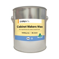 Gilly's 2L Clear Cabinet Makers Building Wax Protective Silk Sheen For Wood/Oak
