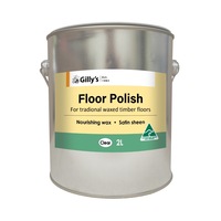 Gilly's 2L Clear Floor Polish Nourishing Wax Satin Sheen For Waxed Timber Floor