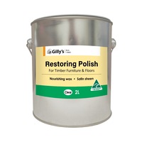 Gilly's 2L Clear Restoring Polish/Nourishing Wax For Timber Furniture/Floors