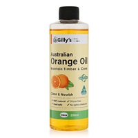 Gilly's Australian 250ml Orange Oil Natural Maintenance Polish For Timber/Cane