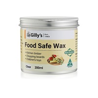 Gilly's Food Safe 200ml Kitchen Timber/Chopping Board/Kids Toys Nourishing Wax